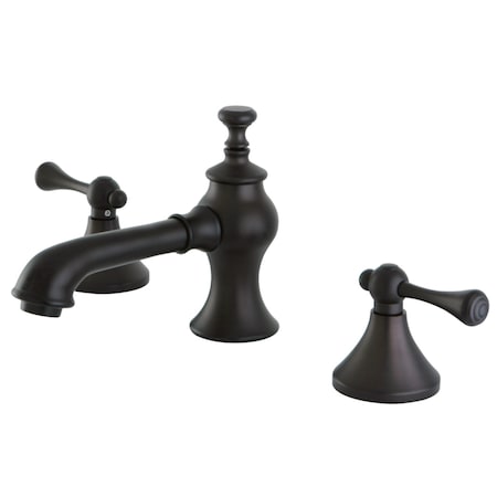 Kingston Brass KC7065BL 8" Widespread Bathroom Faucet, Oil Rubbed Bronze KC7065BL